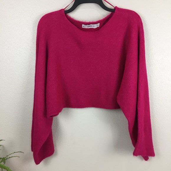 Zara Sweaters - Zara Super Cropped Kimono Sleeve Sweater size M